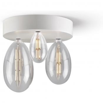 Lampada decorativa con rosone bianco