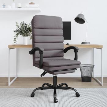 Massage Bureau Grisé Similicuir – Fauteuil Repos