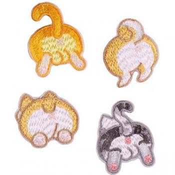 Broderie autocollante animal cartoon pour sacs et vêtements