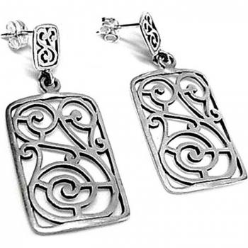 925er Sterling Silber Ohrringe, oxidiert und durchbrochen [AB2570]