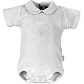 Body Interlock Collo Manica Corta Bianco Taglia 24