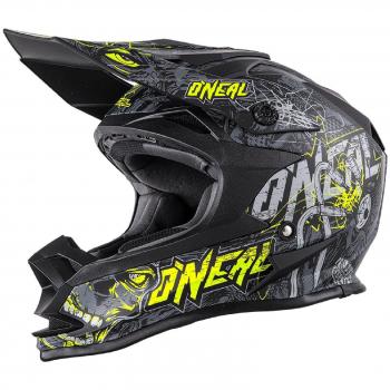 Casco Mx Oneal 2018 7Series Evo Menace Gris-Hi Viz