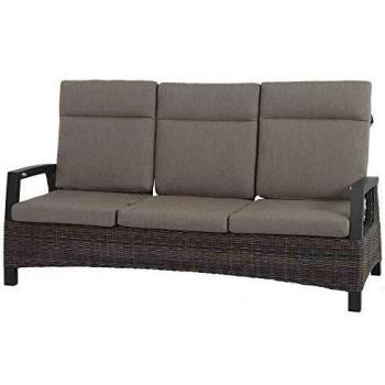 Corido Move Loungesofa, 3-Sitzer, Rattangeflecht charcoal-grey