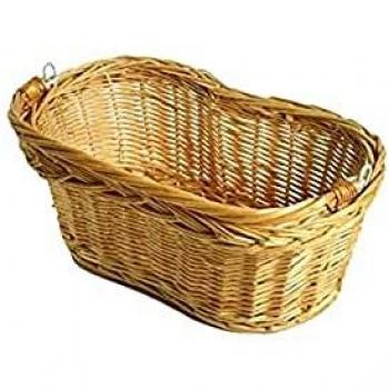 Cesta de Mimbre Mafalda con Asa Práctica 29x17x12 cm