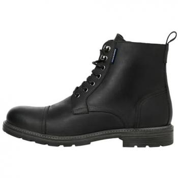 Jack & Jones Leather Boots Anthracite