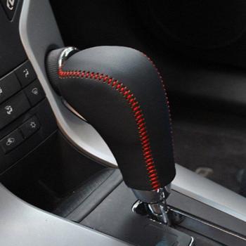 1 Piece Black Leather Shift Knob Cover for Chevrolet Cruze