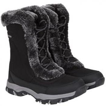 FrostStep Black – Ohio Women’s Snowproof Boots, Size 4