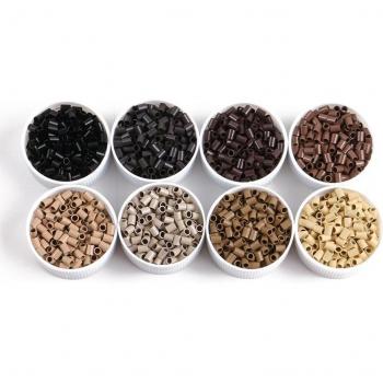 HARMONY Blonde Non-Flared Copper Tubes for Itip Hair Extensions (1000 pcs/bag, 3.0mm x 2.4mm x 4.0mm)