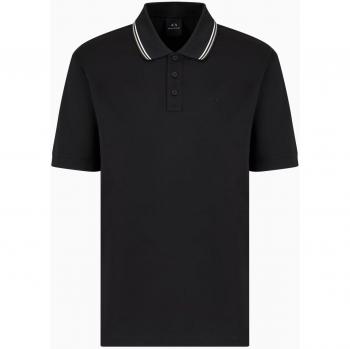 Polos ARX Nero M Collo Rigato