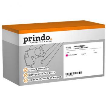 Alternative Toner-Kassette Magenta für Lexmark CX310n, ersetzt 802M (Prindo PRTL80C20M0)