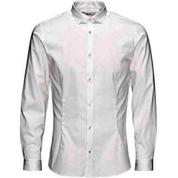 Jack&Jones Hemd Parma 12097662 Weiß Super Slim Fit M Herren