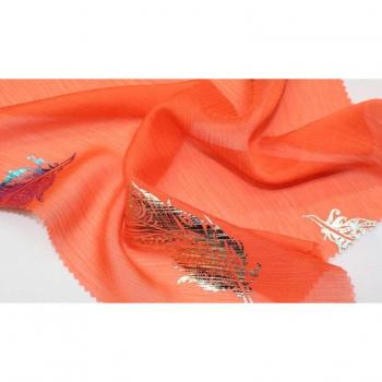 Thin Feather Chiffon for Wedding Costumes