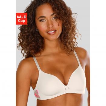 Lascana Bralette-BH mit zarter Stickereispitze in Puder