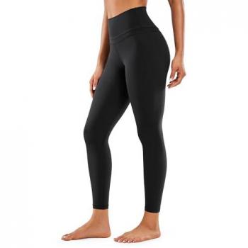 Pantaloni Sportivi Donna 7/8 Vita Alta con Tasche in Spandex