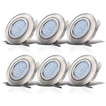 B.K.Licht Ultraflache LED Spots mit 30 mm Einbautiefe