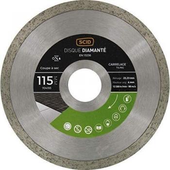 Disque de carrelage professionnel diamètre 180mm alésage 25,4/22,23