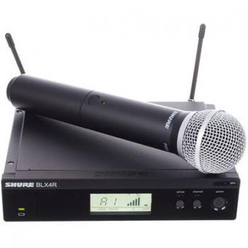 Micrófono Inalámbrico Shure BLX24R con PG58-S8 para Montaje en Rack