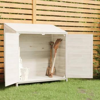 Garden Shed White 40.2x20.5x44.1 Solid Wood Fir vidaXL