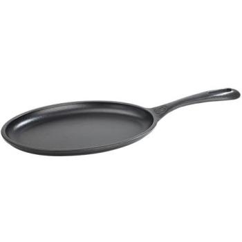 Victoria Sartén Fajita 25cm: Hierro Fundido Esmaltado, Libre de Tóxico