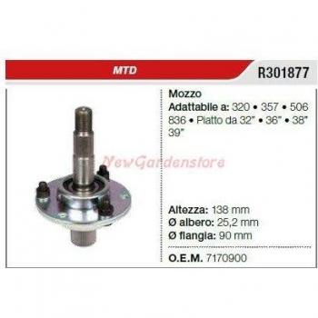 Moyeu de tondeuse MTD 320 357 506 836