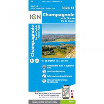 3326ET Champagnole Lac: 1:25000 (TOP 25)