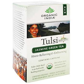 3 x Infusión Ayurvédica de Té Verde Tulsi con Jazmín 25 bolsitas