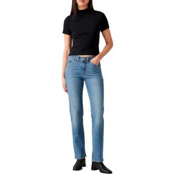 Workerjeans LEVI'S 314 SHP WORKWEAR STR Gr. 31, Länge 32, blau, Damen