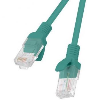 Cat5e U/UTP Green Network Cable, 25 cm – Part No. PCU5‑20CC‑0025‑G