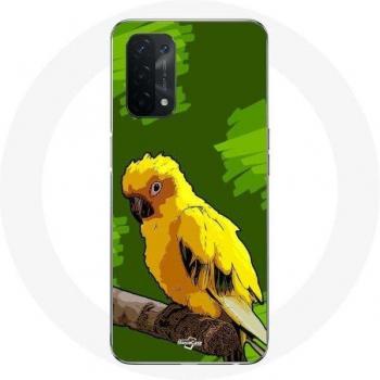 Yellow Parakeet Birds Case for Oppo A54 5G