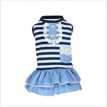 Tutus denim fleuris pour chiots