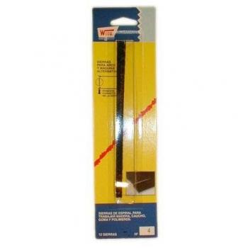 Sierra espiral BL‑12: 16 cm de longitud y 5 dientes