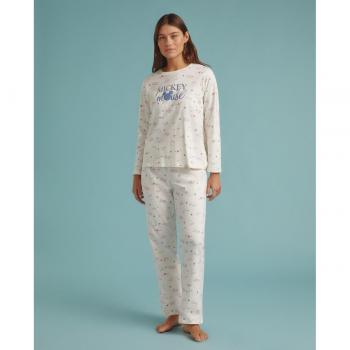 Énfasis Pijama Estampado Mickey para Mujer
