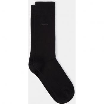 BOSS Men's Black Cotton Socks 2-Pack 8.5-11