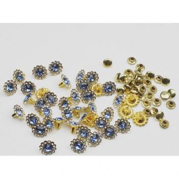 Glittering Sunflower Nail Rivets – 11mm, 50/100 Pieces