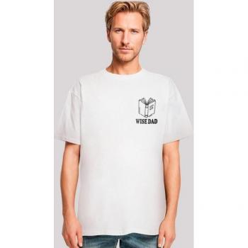 Premium Wise Dad Vatertag T-Shirt – F4NT4STIC – Herren – Kurzarm ohne Bündchen – XXL – Weiß