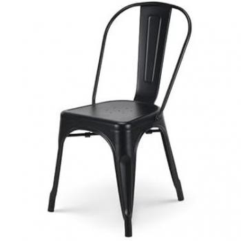 Chaise Noire Mat Empilable