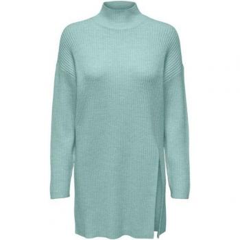 ONLY ONLKATIA LS Pullover mit hohem Kragen und Schlitz