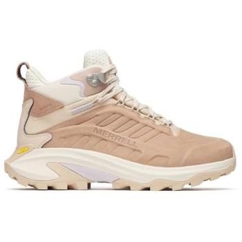 Merrell Moab Speed 2 Wasserresistentes Damen-High-Top aus Leder in Rosa-Beige – 38,5