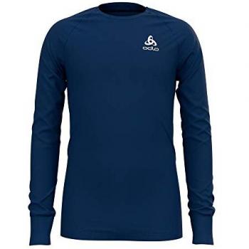 Odlo Maglia Sportiva Unisex Active Warm Eco Blu 164