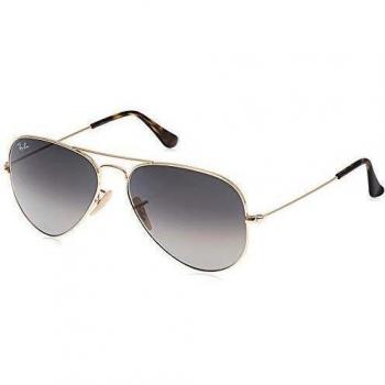 Ray-Ban RB3025 Aviator Sunglasses Gold/Grey Gradient
