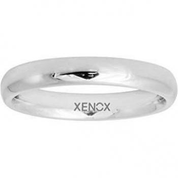 XENOX Herren Ring X5011/70 – 22,3 mm silberner Edelstahldurchmesser – Größe 70