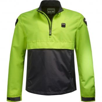 Blauer Spring Pull Giacca moto tessile Blu Giallo 2XL