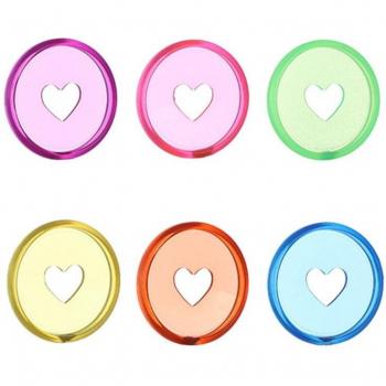 35mm Clear Plastic Heart Binder Rings