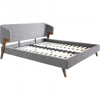 Lit en Tissu Gris Modèle 7173