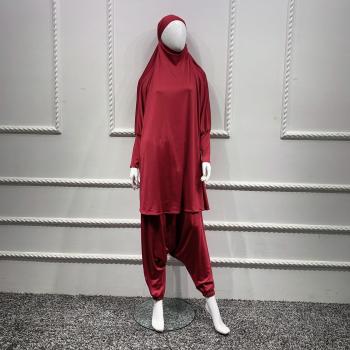 Elegant Khimar and Dress Ensemble