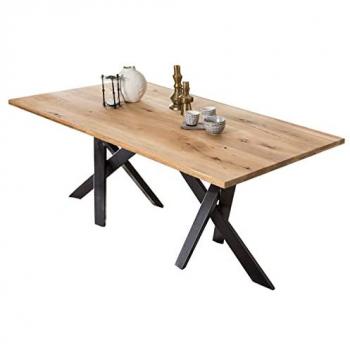 SIT Esstisch mit Metallgestell, 240 cm, braun