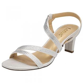 Bernadette Silver Open-Toe Sandals for Women