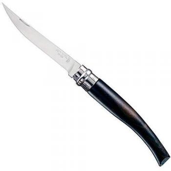 Opinel Classic N°10 – 10 cm‑Taschenmesser, rosentfrei, Ebenholz, Virobloc G42