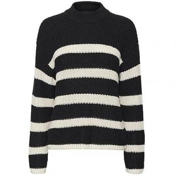 Hilda Stripes Women's Sweater Black/Birch by Vero Moda L