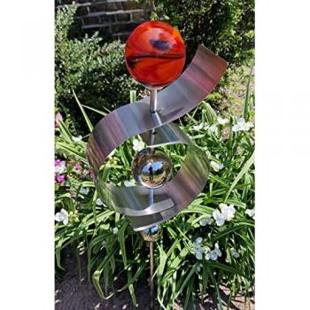 Glaszauber Jupiter Beetstecker aus Edelstahl 100 cm